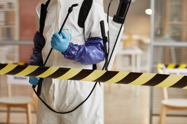 Professional Biohazard Cleanup technician working in Laporte, CO